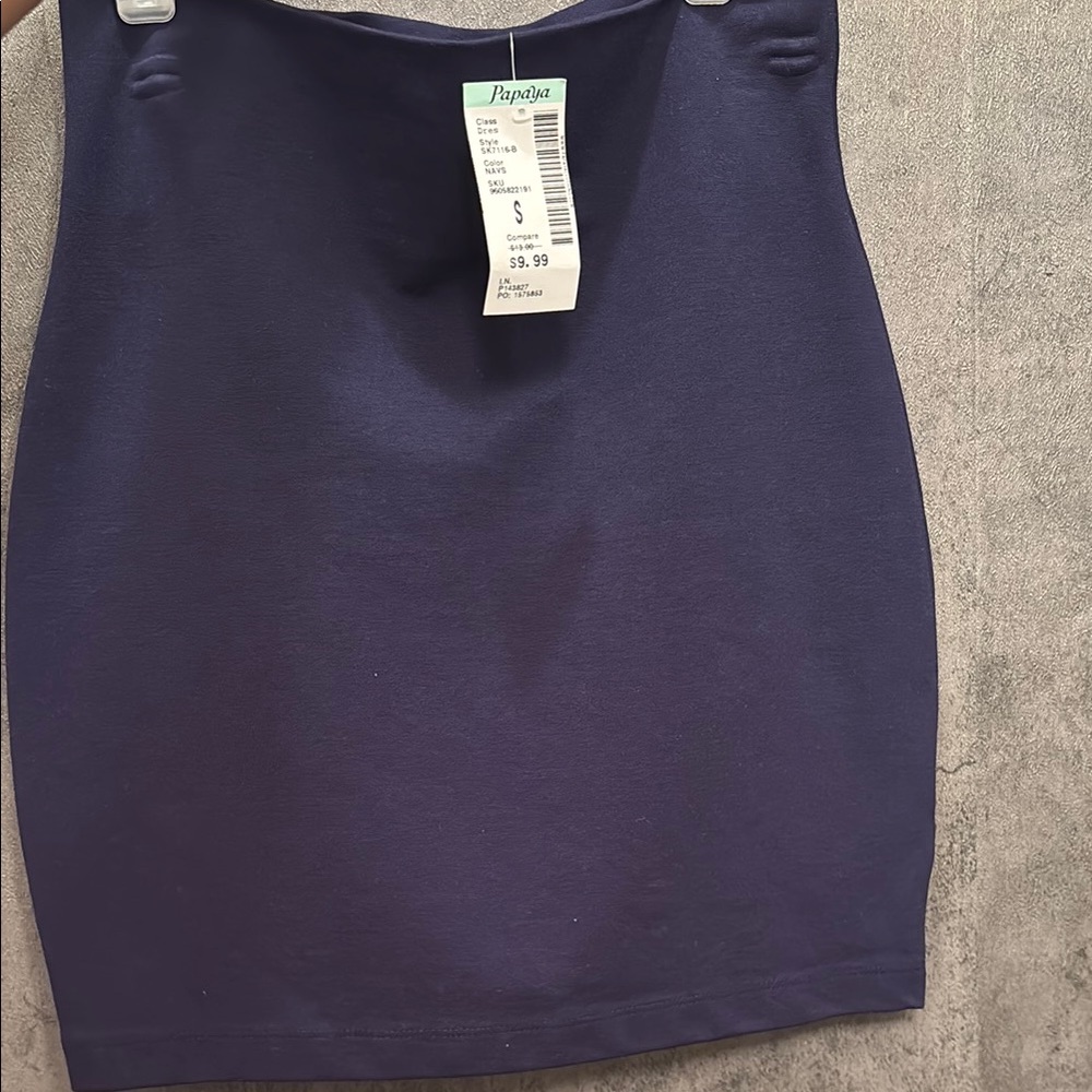 Papaya Blue Mini Pencil Skirt for Work